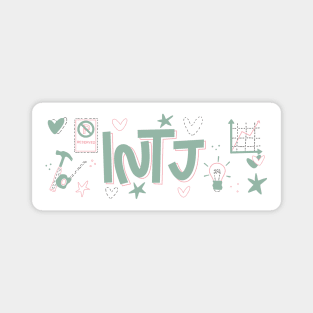 INTJ The Architect Myers-Briggs Personality MBTI by Kelly Design Company Magnet