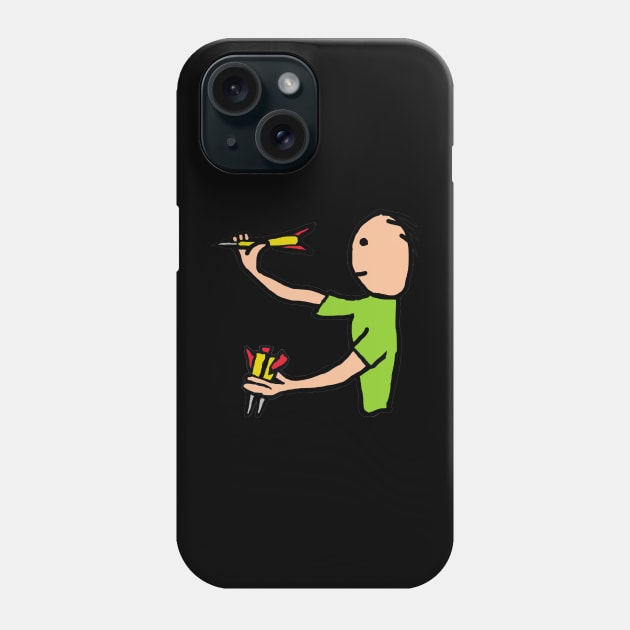 Darts Phone Case by Mark Ewbie