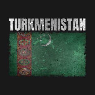 Distressed Turkmenistan Flag Graphic Gifts for Men Women Turkmen T-Shirt