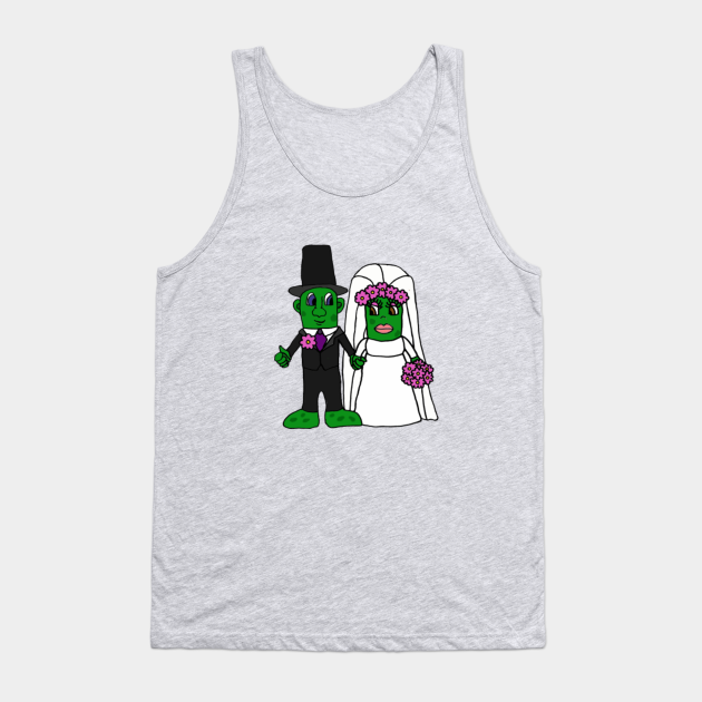 bride and groom tank tops