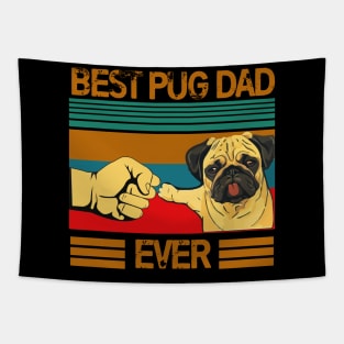 Love Dog Love Pug Funny Tapestry