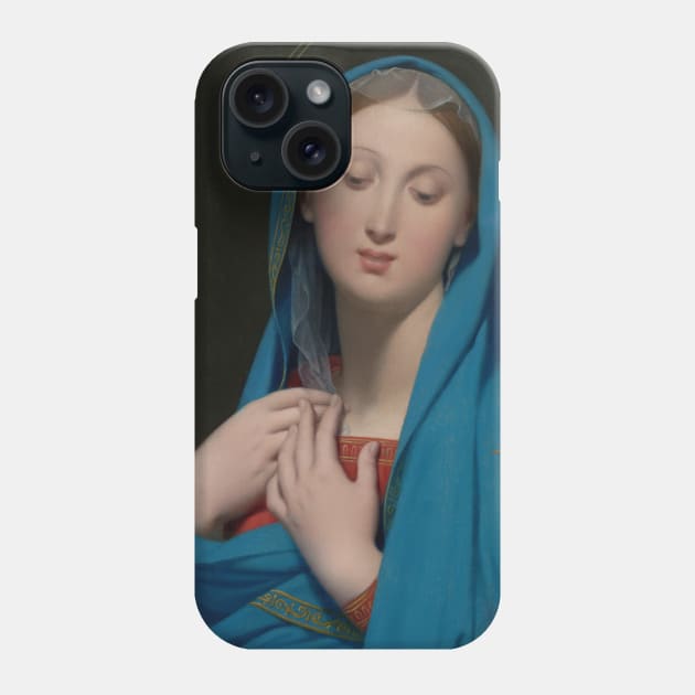 Virgin of the Adoption by Jean-Auguste-Dominique Ingres Phone Case by Classic Art Stall