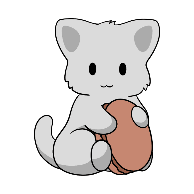 White Cat Macaron by BiscuitSnack