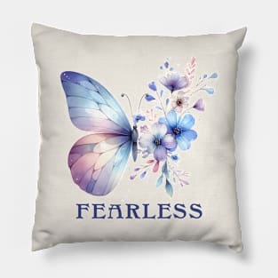 Fearless Butterfly Pillow