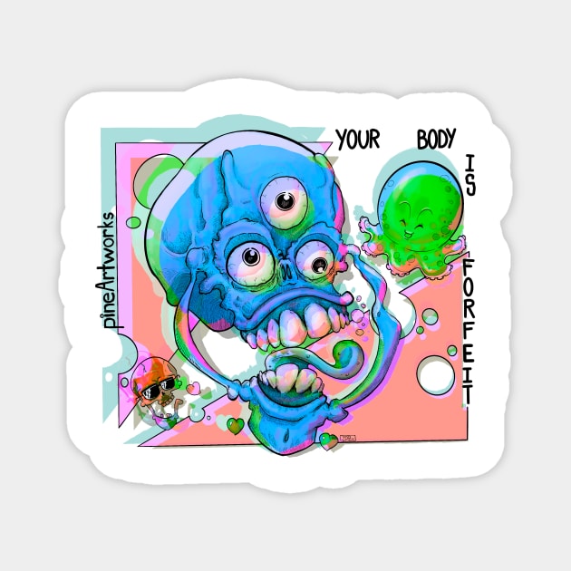 YBIF Disco Blueish Variant Magnet by LookItsPineappl