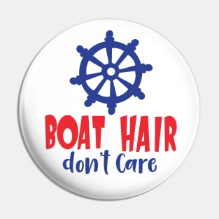 Boat Hair Don't Care, Boat's Wheel, Ship's Wheel Pin