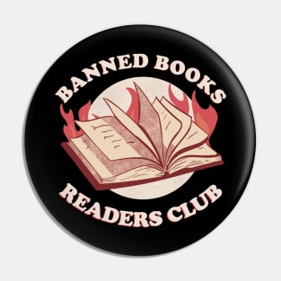 Banned Books Readers Club Librarian Reading Bookworm Pin