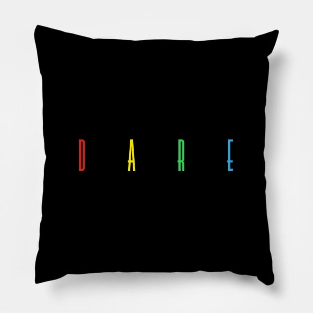 Dare multicolor Pillow by pepques