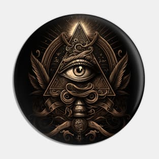 illuminati-inspired, eye Pin