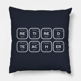 Retired Science Teacher Periodic Table Pillow