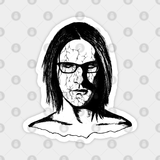 Steven Wilson Portrait Art Magnet by surmind