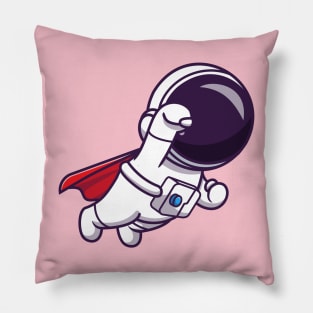 Cute Astronaut Super Flying Cartoon Pillow