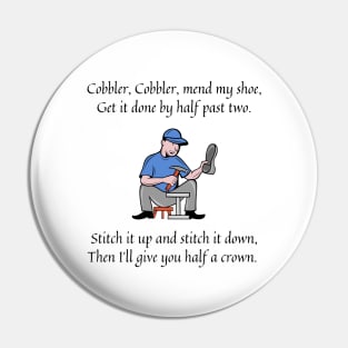 cobbler cobbler mend my shoe nursery rhyme Pin