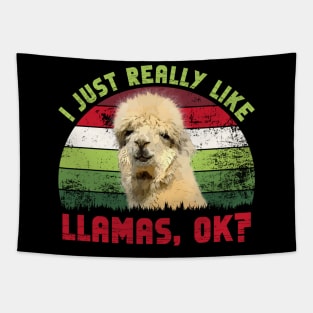 I Just Really Like Llamas, OK? Tapestry