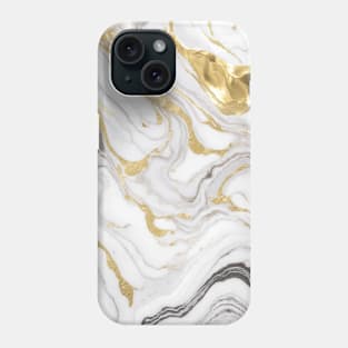 Silver marble gradient Phone Case