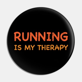 Running Is My Therapy Running Lover Gift Pin
