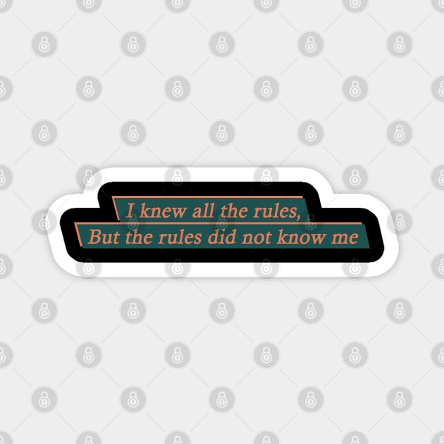 RULES Magnet by Drns