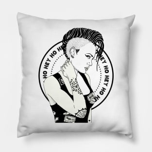 punks not dead girl Pillow