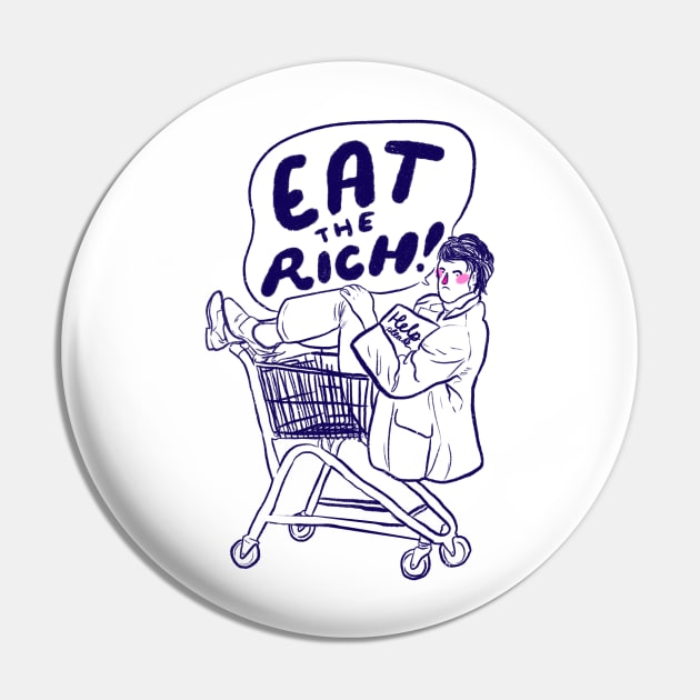 Eat the Rich! Pin by Liberal Jane Illustration
