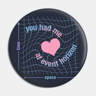 Love in Space Time Continuum Pin