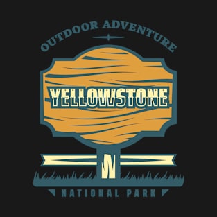 Vintage Retro Yellowstone National Park T-Shirt