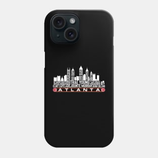 Atlanta Basketball Team 23 Player Roster, Atlanta City Skyline Phone Case