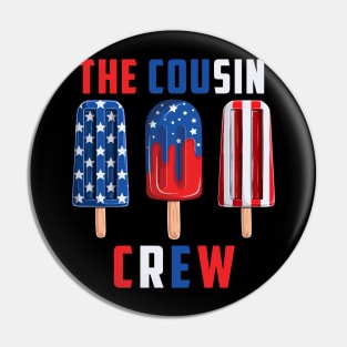 The Cousin Crew 4th Of July Us Flag Pin