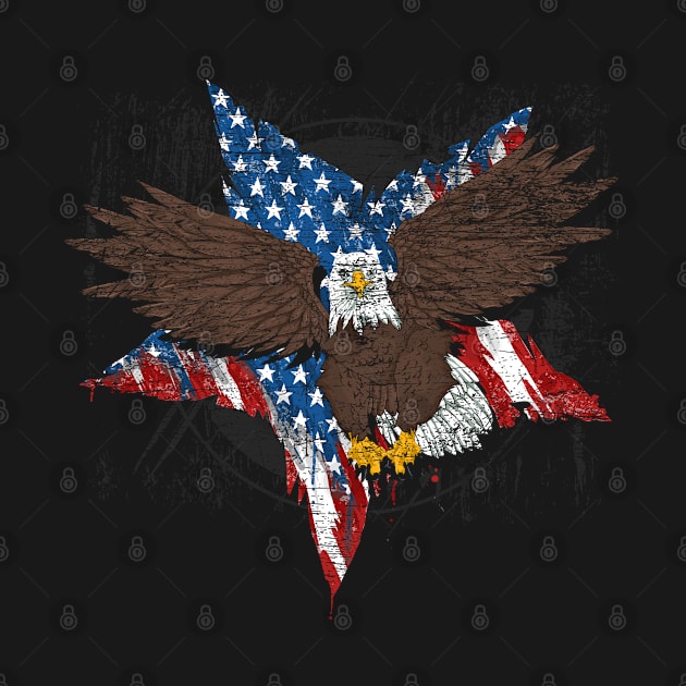 4th Of July The US Flag American Bald Eagle by ShirtsShirtsndmoreShirts