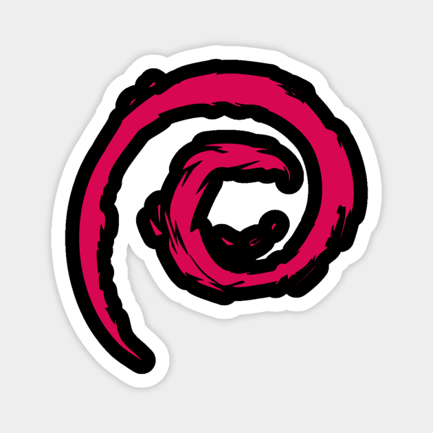 Debian Linux Logo Magnet by cryptogeek