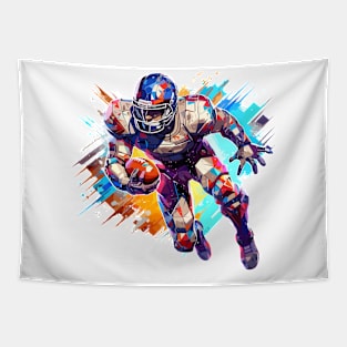 American Football Sport Game Champion Competition Abstract Tapestry