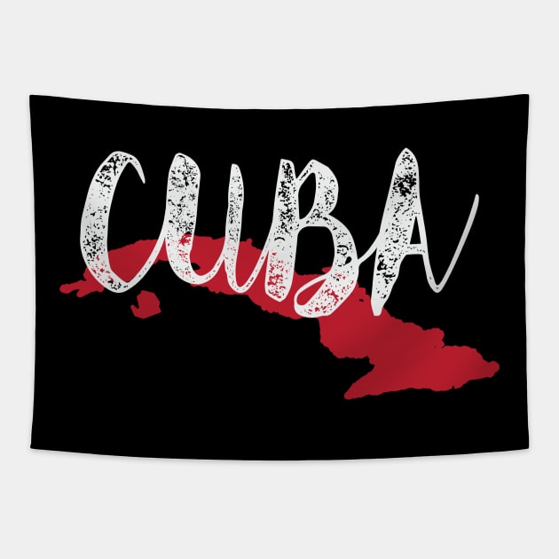 Cuba Landscape Island Cubaflag Tapestry by schmomsen