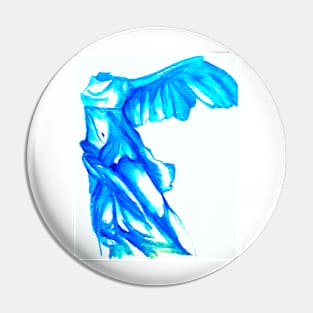 Vibrant Winged Victory Print Pin