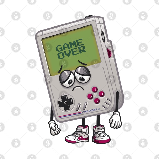 Game Over Retro Handheld 8-bit Console by CTKR Studio