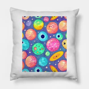 Ice Cream Planets Pillow