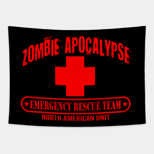 Zombie Apocalypse Emergency Rescue Team Tapestry