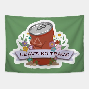 Leave No Trace Beer & Environment Quote Tapestry