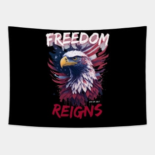 Freedom Reigns Independence day Tapestry