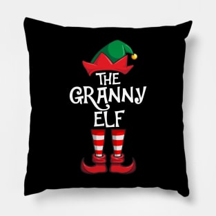 Granny Elf Matching Family Christmas Grandma Pillow