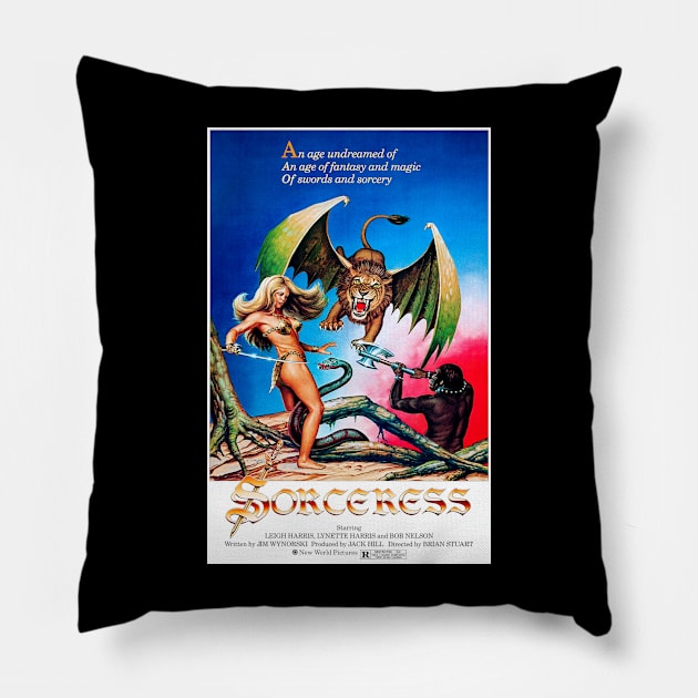 Sorceress (New World, 1982) Pillow by Scum & Villainy