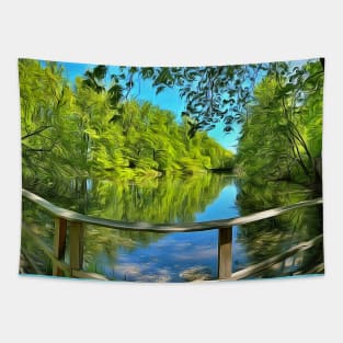 Pond in May Tapestry