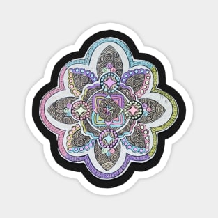 Pastel Swirl Mandala Magnet