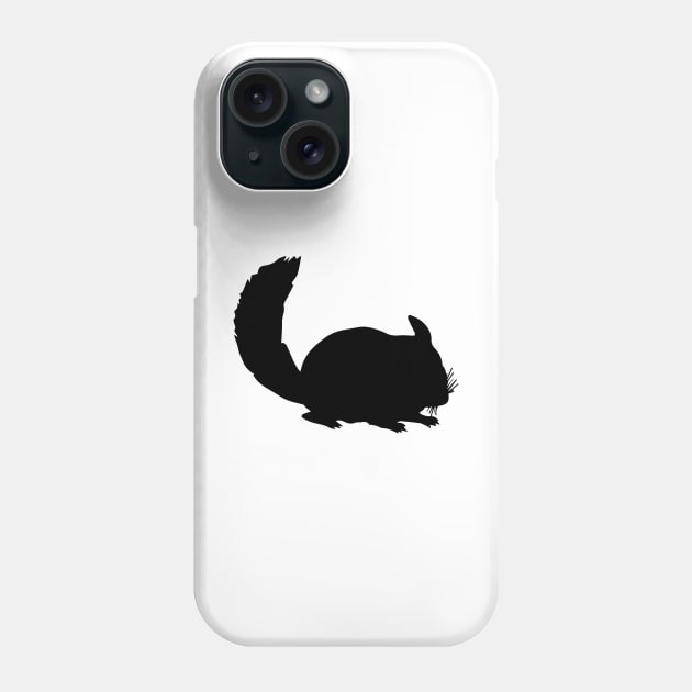 Chinchilla Silhouette Phone Case by KC Happy Shop