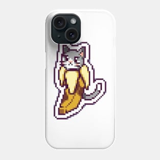 banana eats cat Phone Case