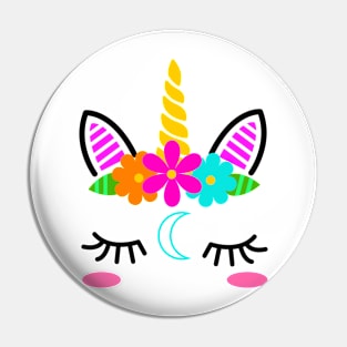 Magic Unicorn Face Pin