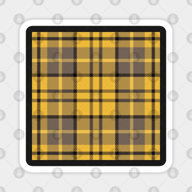 Badger Tartan Magnet by implexity