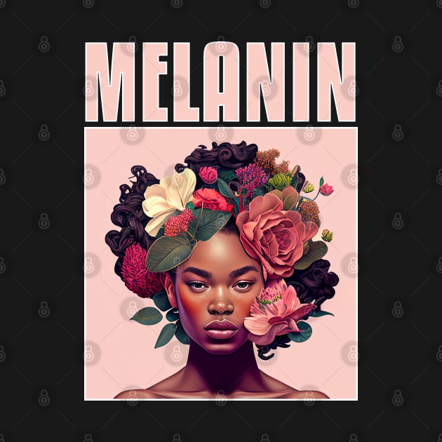 Melanin Flower Girl by Merchweaver