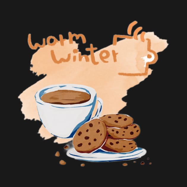 Warm Winter Hot Chocolate And Cookies by FabDesign