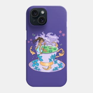 Kawaii Anime Black Girl Magic Tea Phone Case