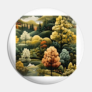 Fantasy Landscapes Forest Pattern 3 Pin