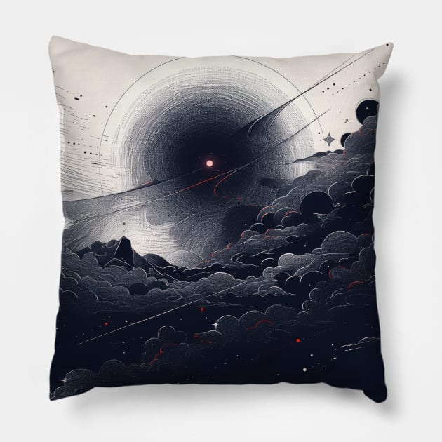 Dark Night Pillow by Sheptylevskyi